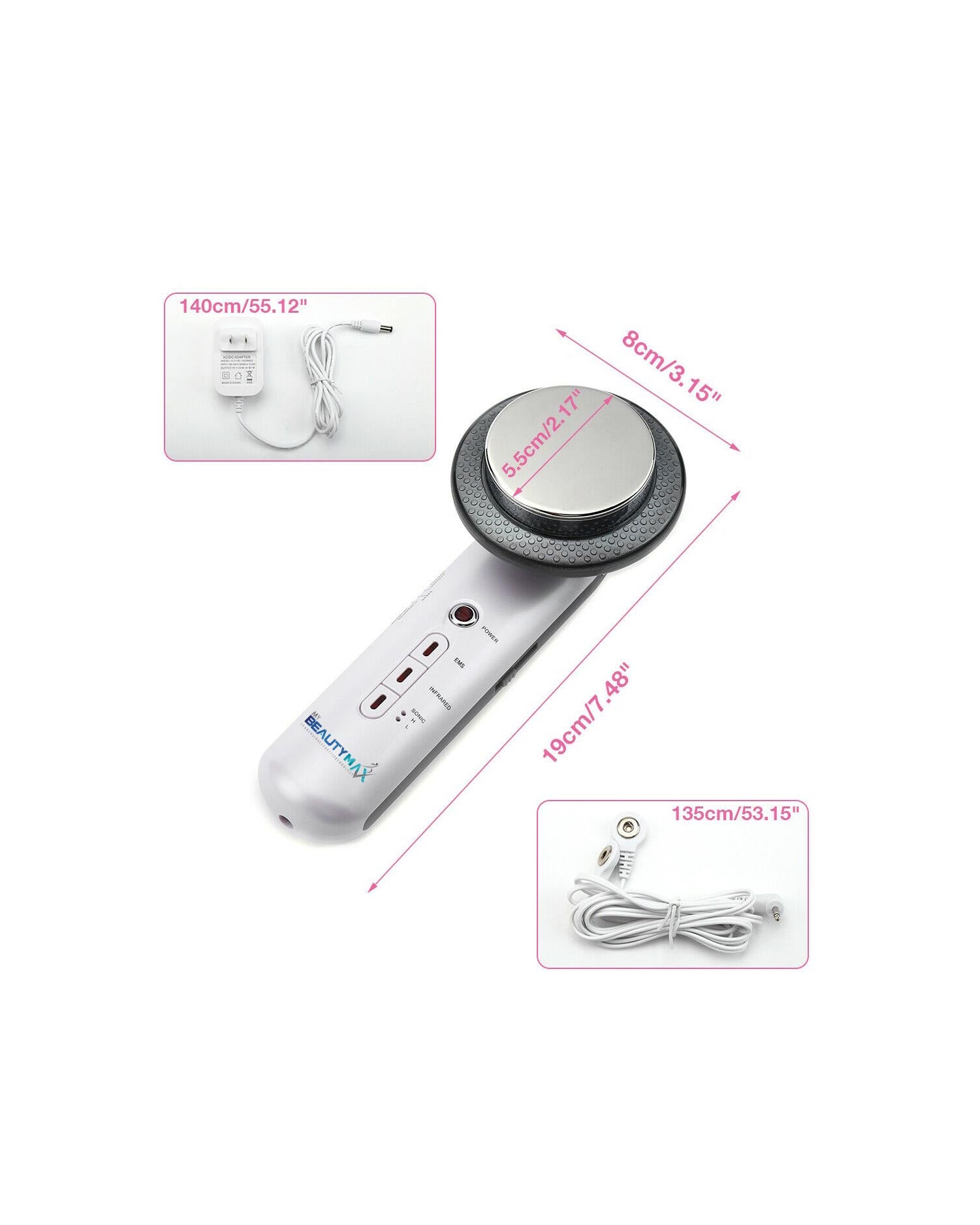 Ultrasonic Heat Therapy Micro Current Massager Slimming