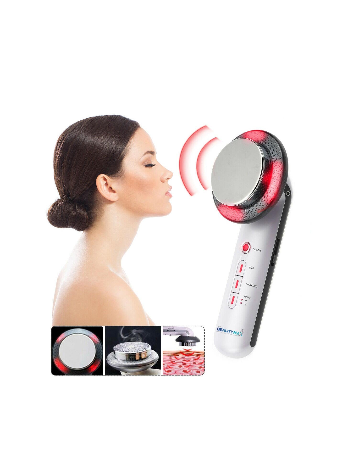 Ultrasonic Heat Therapy Micro Current Massager Slimming