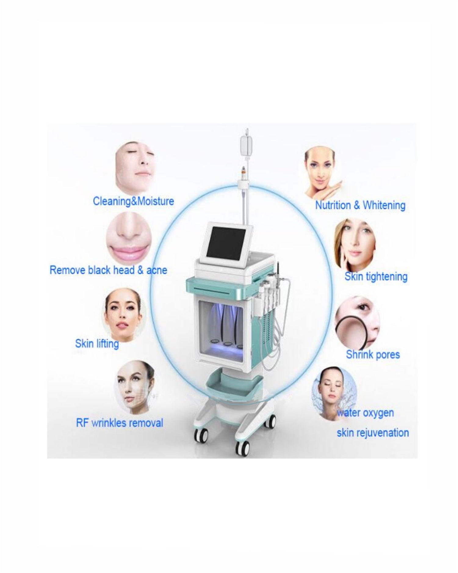 RF Hydra Dermabrasion Biological Oxygen Skin Jet 6in1