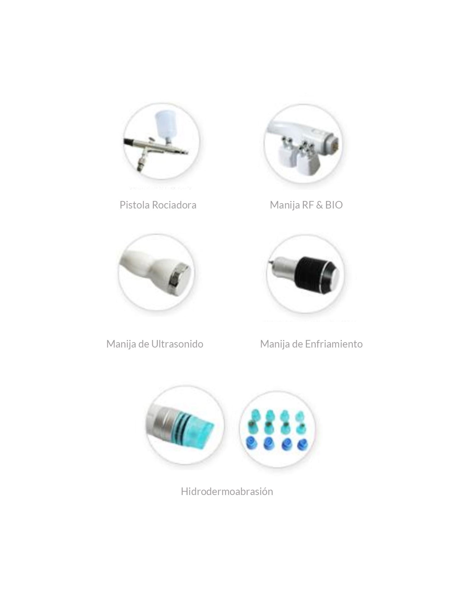 Hydra RF Ultrasonic Oxygen Cold Hammer 5in1