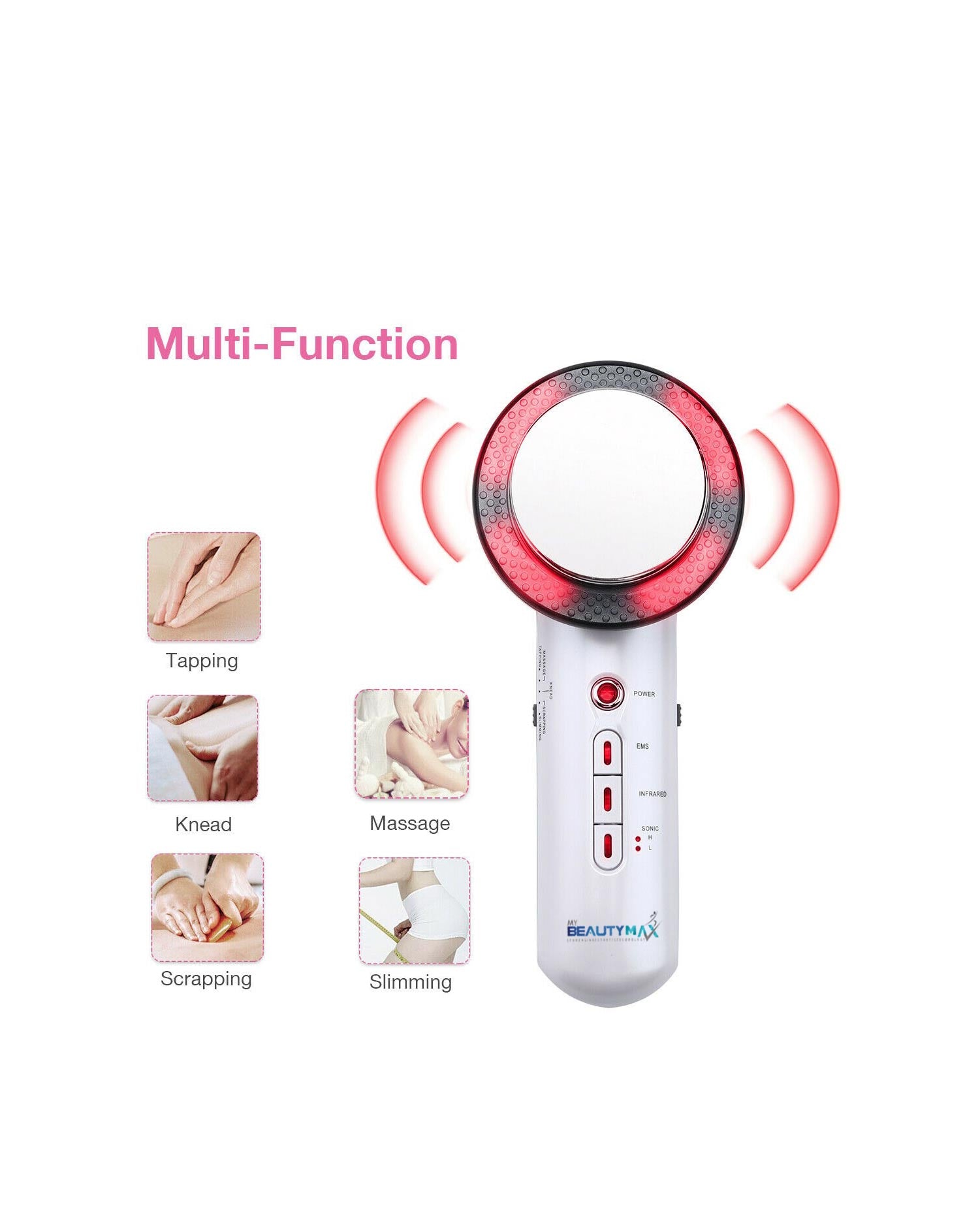 Ultrasonic Heat Therapy Micro Current Massager Slimming