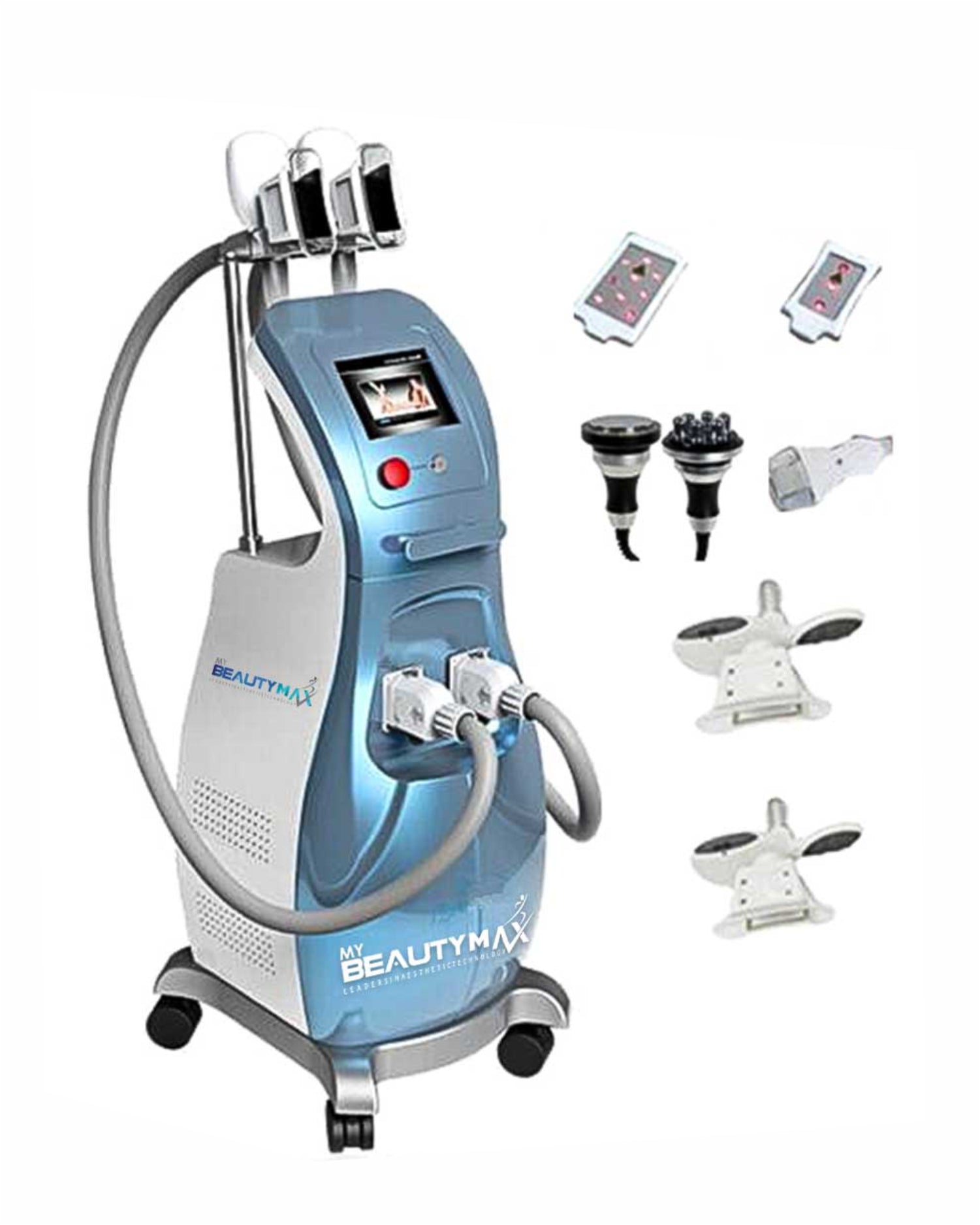 Cryolipolysis freezing fat with 4 handles